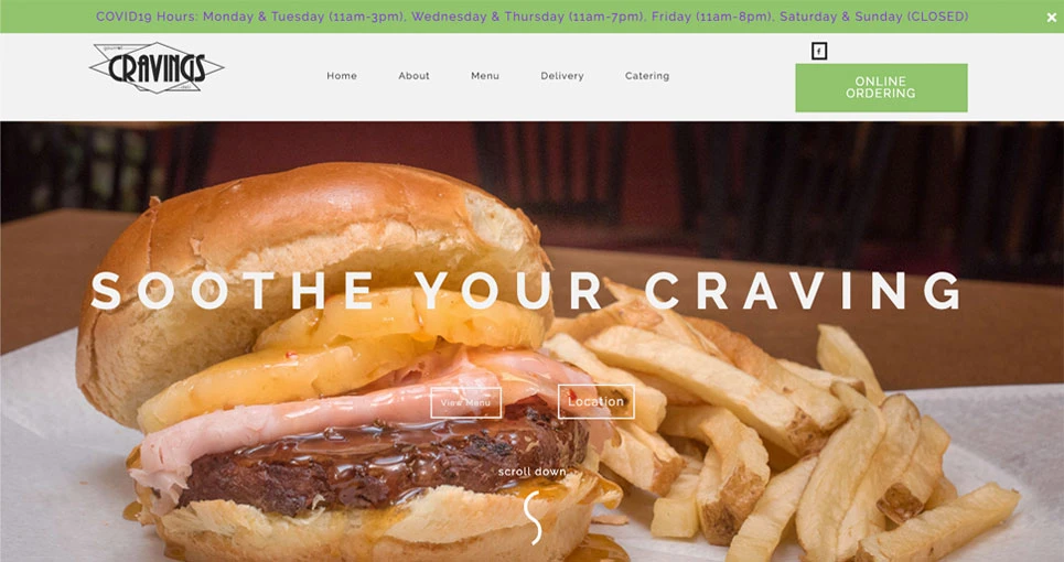 Cravings Gourmet Deli - Landing Page - Case Study